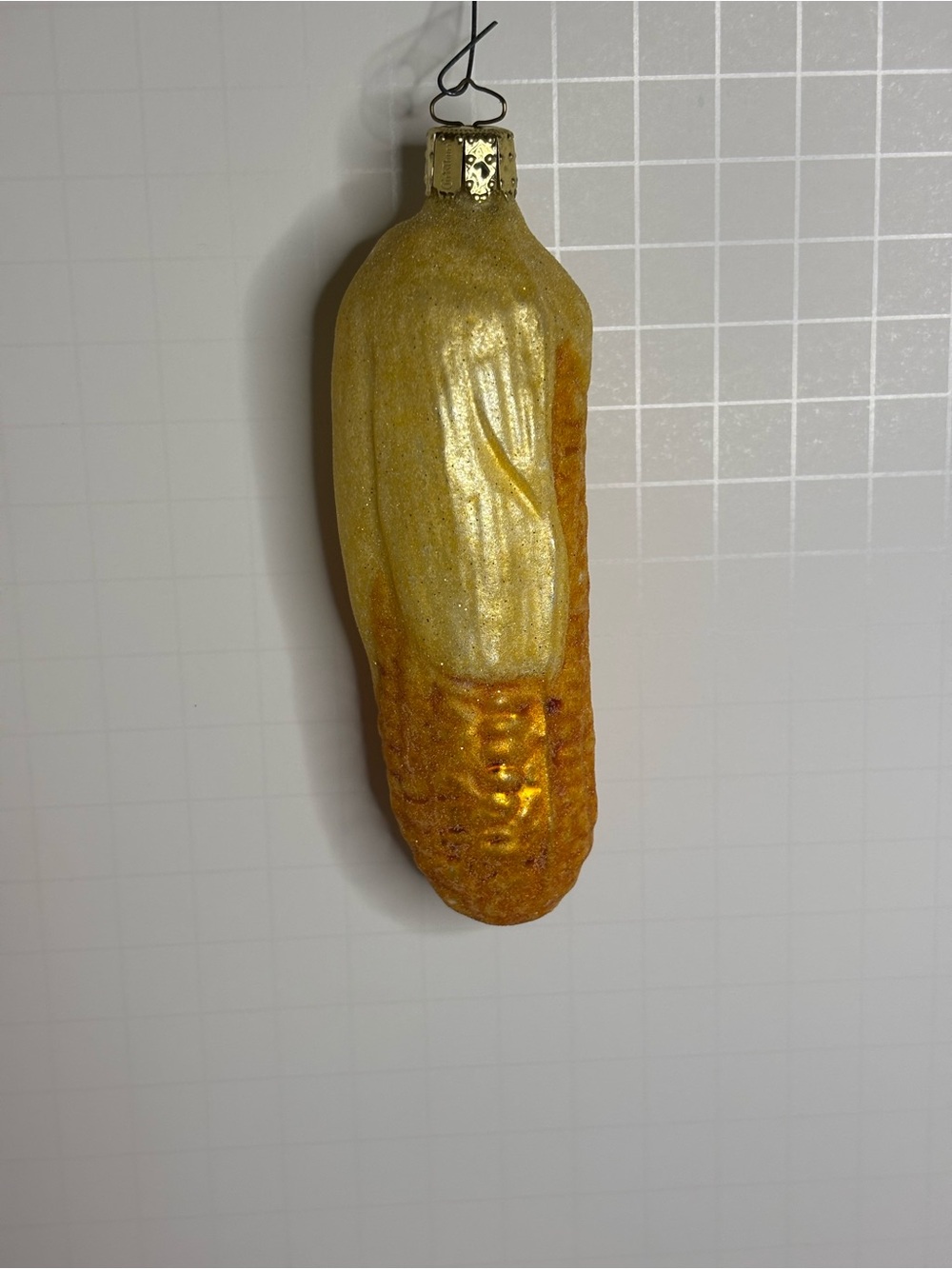 Christborn Gold and Amber Corn Ornament